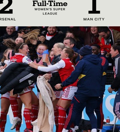 阿森纳女足逆转里昂占先机史密斯制胜球