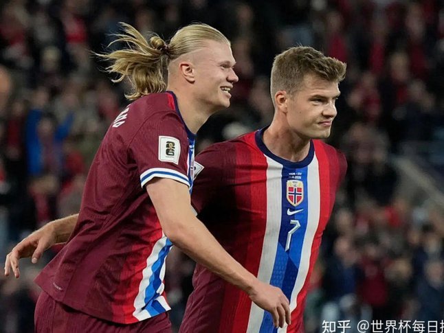 哈兰德vs凯恩：世界杯海报揭秘挪英对决